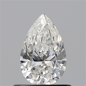 Picture of Natural Diamond 0.60 Carats, Pear with  Cut, H Color, SI2 Clarity and Certified by GIA