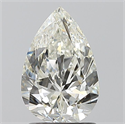 Natural Diamond 1.50 Carats, Pear with  Cut, J Color, SI1 Clarity and Certified by GIA