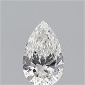 Natural Diamond 0.58 Carats, Pear with  Cut, F Color, VVS1 Clarity and Certified by GIA