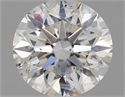 Natural Diamond 1.01 Carats, Round with Excellent Cut, H Color, I1 Clarity and Certified by GIA