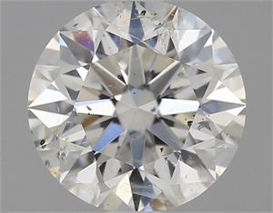 Picture of Natural Diamond 1.01 Carats, Round with Excellent Cut, H Color, I1 Clarity and Certified by GIA