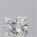 Natural Diamond 0.41 Carats, Princess with  Cut, E Color, SI1 Clarity and Certified by GIA