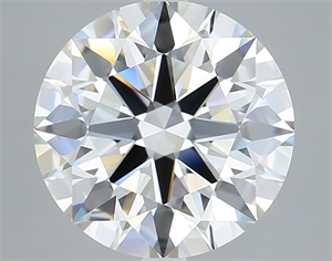Picture of Lab Grown Diamond 5.46 Carats, Round with Ideal Cut, D Color, IF Clarity and Certified by IGI