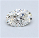Natural Diamond 0.70 Carats, Oval with  Cut, I Color, SI1 Clarity and Certified by GIA