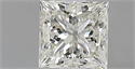 Natural Diamond 0.75 Carats, Princess with  Cut, L Color, VVS1 Clarity and Certified by GIA