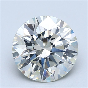 Picture of Natural Diamond 5.01 Carats, Round with Excellent Cut, K Color, SI1 Clarity and Certified by GIA