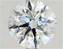 Natural Diamond 2.25 Carats, Round with Excellent Cut, J Color, SI2 Clarity and Certified by GIA