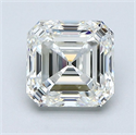 Natural Diamond 1.81 Carats, Asscher with  Cut, I Color, VS1 Clarity and Certified by GIA