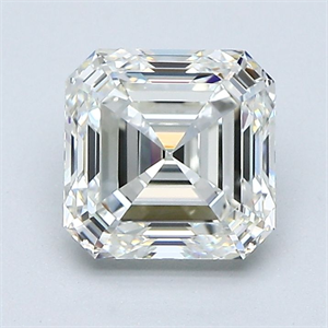 Picture of Natural Diamond 1.81 Carats, Asscher with  Cut, I Color, VS1 Clarity and Certified by GIA