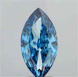 Picture of Lab Grown Diamond 5.11 Carats, Marquise with  Cut, Fancy Vivid Blue Color, VS1 Clarity and Certified by IGI