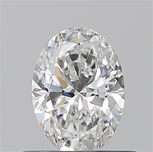 Picture of Natural Diamond 0.51 Carats, Oval with  Cut, F Color, VVS2 Clarity and Certified by GIA