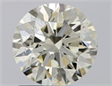 Natural Diamond 1.23 Carats, Round with Excellent Cut, L Color, SI1 Clarity and Certified by IGI