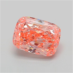 Picture of Lab Grown Diamond 1.73 Carats, CUSHION MODIFIED with  Cut, Fancy Vivid Pink Color, VVS2 Clarity and Certified by IGI