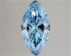 Picture of Lab Grown Diamond 3.00 Carats, Marquise with  Cut, Fancy Vivid Blue Color, VVS2 Clarity and Certified by IGI