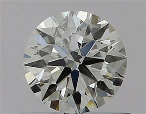 Picture of Natural Diamond 0.55 Carats, Round with Excellent Cut, G Color, VS2 Clarity and Certified by GIA