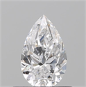 Natural Diamond 0.50 Carats, Pear with  Cut, D Color, VS2 Clarity and Certified by GIA