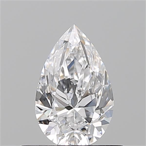 Picture of Natural Diamond 0.50 Carats, Pear with  Cut, D Color, VS2 Clarity and Certified by GIA
