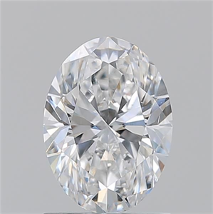 Picture of Natural Diamond 1.30 Carats, Oval with  Cut, D Color, VS2 Clarity and Certified by GIA