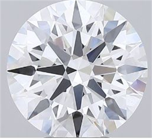 Picture of Lab Grown Diamond 5.57 Carats, Round with Excellent Cut, D Color, VS1 Clarity and Certified by GIA
