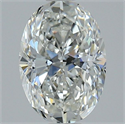 Natural Diamond 1.52 Carats, Oval with  Cut, H Color, VVS1 Clarity and Certified by GIA