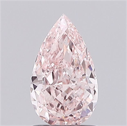 Picture of Lab Grown Diamond 1.22 Carats, Pear with  Cut, Fancy Intense Pink Color, VS1 Clarity and Certified by IGI