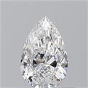 Diamante Natural 0.50 quilates, De pera , Color E, claridad VVS2 y certificado GIA