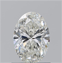 Natural Diamond 0.90 Carats, Oval with  Cut, H Color, VS2 Clarity and Certified by GIA