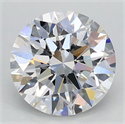 Lab Grown Diamond 1.02 Carats, Round with Ideal Cut, D Color, VVS2 Clarity and Certified by IGI