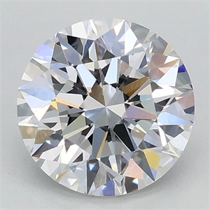 Picture of Lab Grown Diamond 1.02 Carats, Round with Ideal Cut, D Color, VVS2 Clarity and Certified by IGI