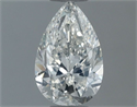 Natural Diamond 0.50 Carats, Pear with  Cut, H Color, SI2 Clarity and Certified by GIA