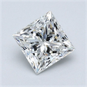 Natural Diamond 1.01 Carats, Princess with  Cut, G Color, VS1 Clarity and Certified by GIA
