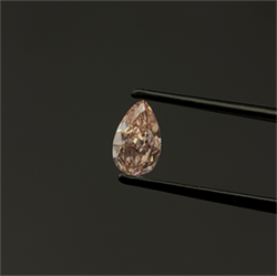 Picture of Lab Grown Diamond 1.22 Carats, Pear with  Cut, Fancy Vivid Pink Color, VS2 Clarity and Certified by IGI