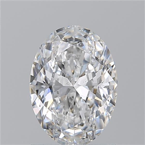 Picture of Natural Diamond 1.22 Carats, Oval with  Cut, E Color, SI2 Clarity and Certified by GIA