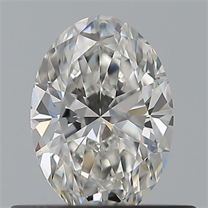 Picture of Natural Diamond 0.44 Carats, Oval with  Cut, F Color, VVS2 Clarity and Certified by GIA