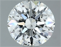 Natural Diamond 1.31 Carats, Round with Excellent Cut, H Color, SI1 Clarity and Certified by IGI