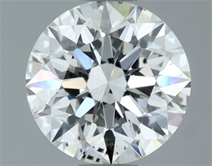 Picture of Natural Diamond 1.31 Carats, Round with Excellent Cut, H Color, SI1 Clarity and Certified by IGI