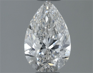 Picture of Natural Diamond 0.50 Carats, Pear with  Cut, H Color, VVS1 Clarity and Certified by GIA