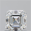 Natural Diamond 1.01 Carats, Asscher with  Cut, F Color, VVS2 Clarity and Certified by GIA