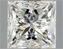 Natural Diamond 1.01 Carats, Princess with  Cut, J Color, SI1 Clarity and Certified by GIA