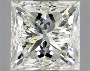 Picture of Natural Diamond 1.01 Carats, Princess with  Cut, J Color, SI1 Clarity and Certified by GIA