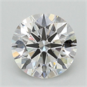 Lab Grown Diamond 1.32 Carats, Round with Ideal Cut, D Color, VS1 Clarity and Certified by IGI