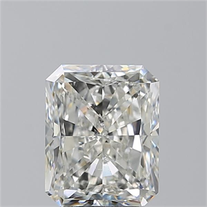 Picture of Natural Diamond 3.05 Carats, Radiant with  Cut, H Color, SI2 Clarity and Certified by GIA