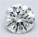 Natural Diamond 5.02 Carats, Round with Excellent Cut, H Color, VS1 Clarity and Certified by GIA