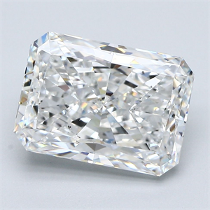 Foto Diamante Natural 3.81 quilates, Radiante , Color E, claridad SI1 y certificado GIA de