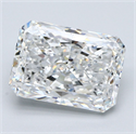 Diamante Natural 3.81 quilates, Radiante , Color E, claridad SI1 y certificado GIA
