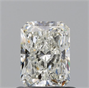 Natural Diamond 0.71 Carats, Radiant with  Cut, H Color, SI1 Clarity and Certified by GIA