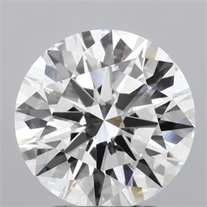 Picture of Lab Grown Diamond 2.71 Carats, Round with Excellent Cut, F Color, VVS2 Clarity and Certified by IGI