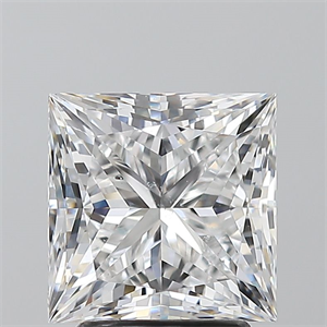 Picture of Natural Diamond 3.01 Carats, Princess with  Cut, E Color, SI2 Clarity and Certified by GIA