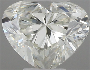 Picture of Natural Diamond 0.40 Carats, Heart with  Cut, I Color, VS1 Clarity and Certified by IGI