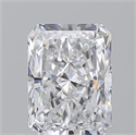 Natural Diamond 0.70 Carats, Radiant with  Cut, D Color, IF Clarity and Certified by GIA